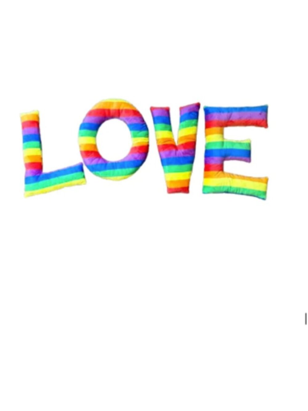 Rainbow LOVE Decorative Pillow Set